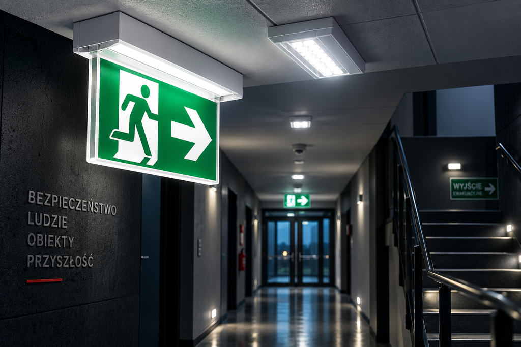 WITKOWSKI PROTECT – oświetlenie awaryjne i ewakuacyjne oraz oznakowanie drogi ewakuacyjnej