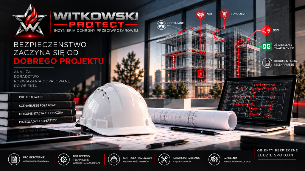 Projektowanie systemów ochrony przeciwpożarowej i dokumentacji technicznej – WITKOWSKI PROTECT